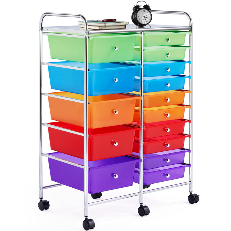 Yaheetech Utility Storage Cart with Wheels