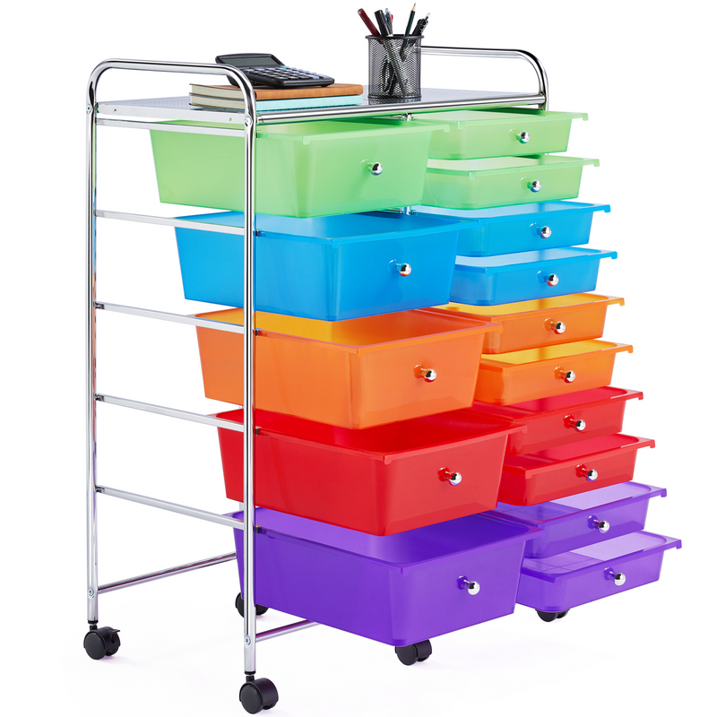 Yaheetech Utility Storage Cart with Wheels