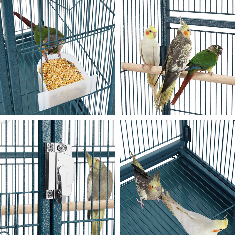 Yaheetech 53.5″H Mobile  with Stand Large Parrot Cage