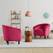  2PCS Velvet Club Chair