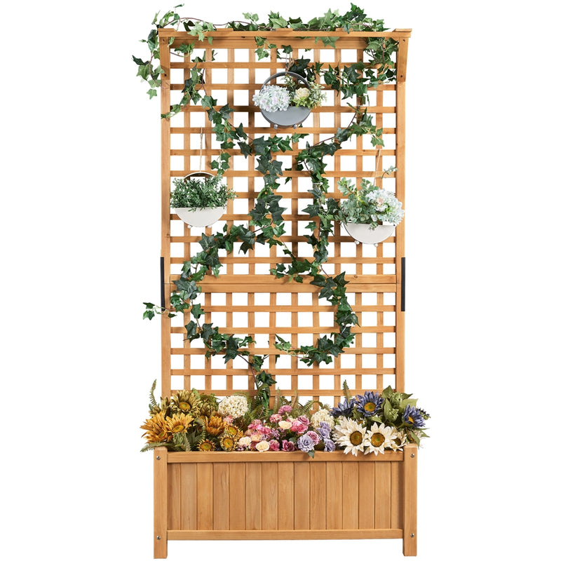 Yaheetech Wood Planter Raised Bed