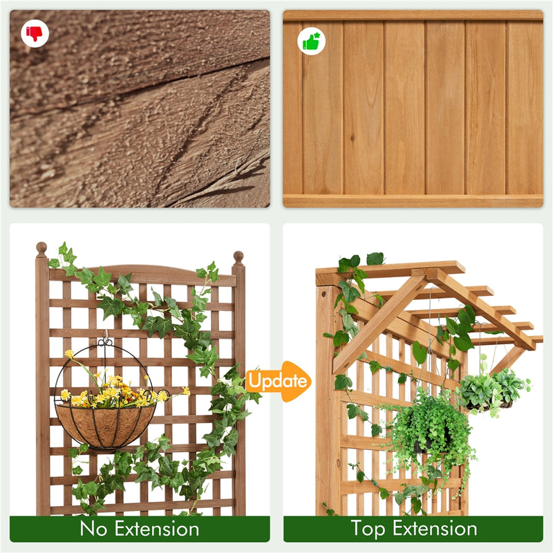 Yaheetech Wood Planter Raised Bed
