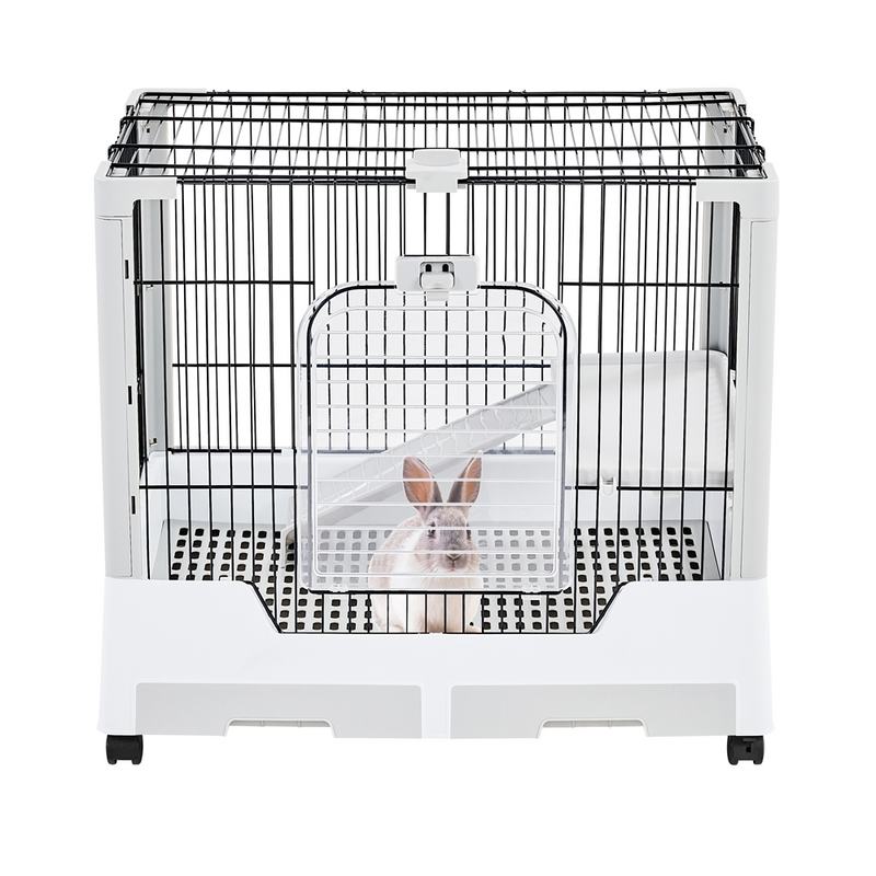 Yaheetech 2-Level Rolling Rabbit Cage