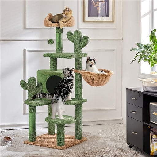 53''H Cat Cactus Tree