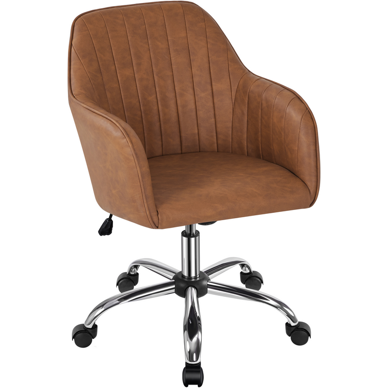 Yaheetech Modern Faux Leather Desk Chair