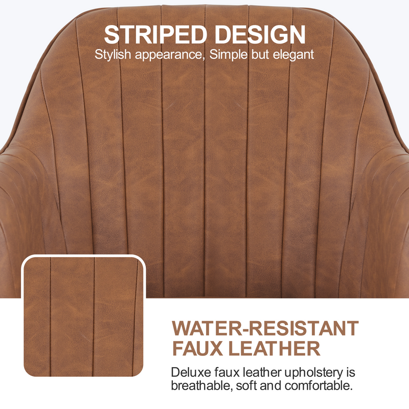 Yaheetech Modern Faux Leather Desk Chair