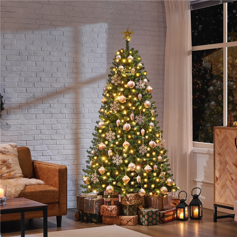 Yaheetech 6/7.5ft Pre-lit Artificial Christmas Tree