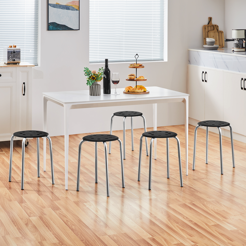 Yaheetech Padded Round Stacking Stool Set