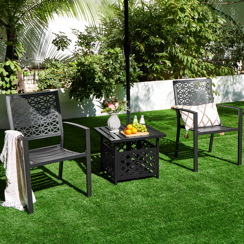 Yaheetech Outdoor Square Umbrella Table Stand
