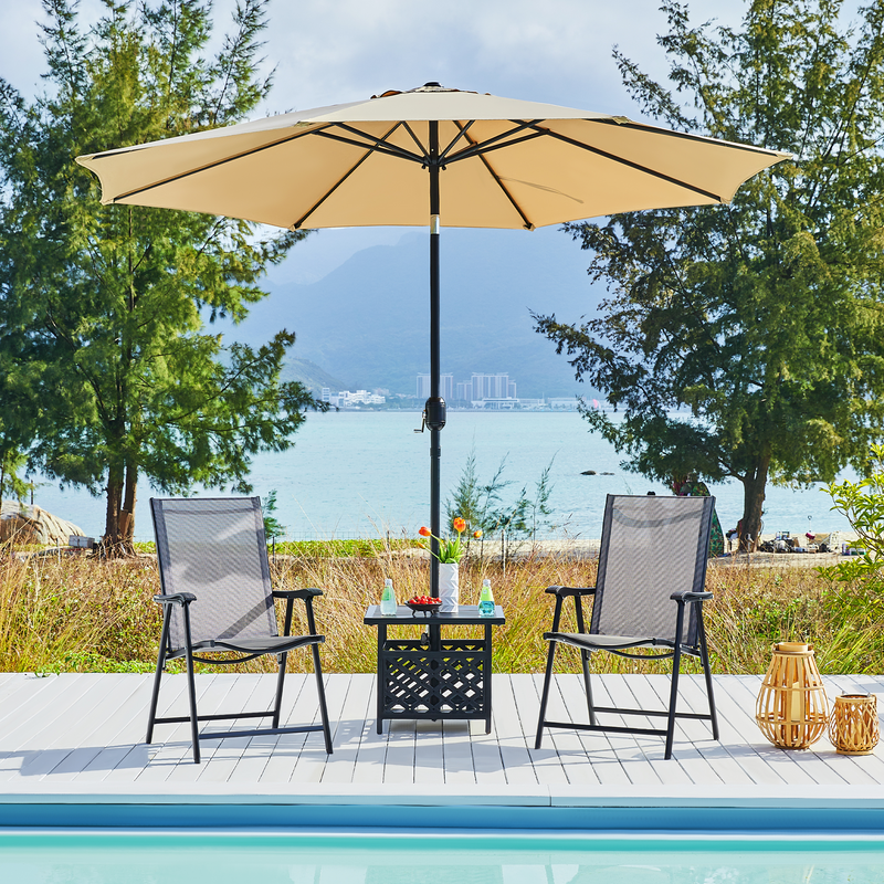 Yaheetech Outdoor Square Umbrella Table Stand