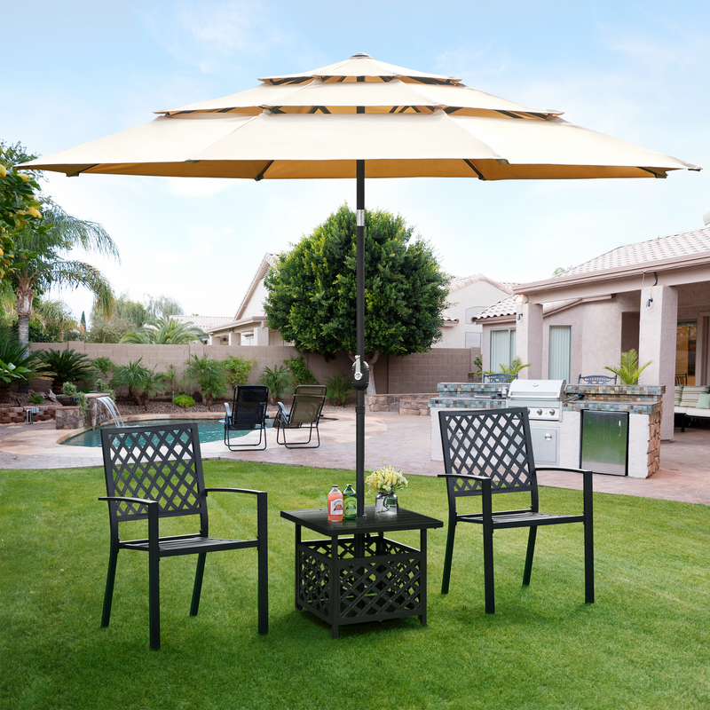 Yaheetech Outdoor Square Umbrella Table Stand