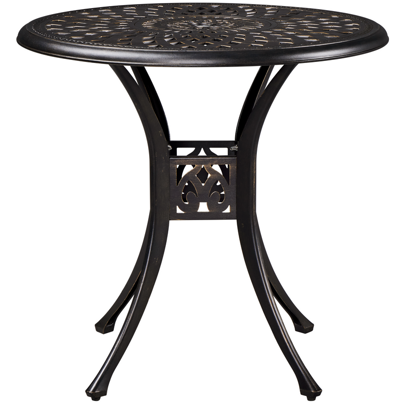 Yaheetech 31in Round Cast Aluminum Patio Bistro Table