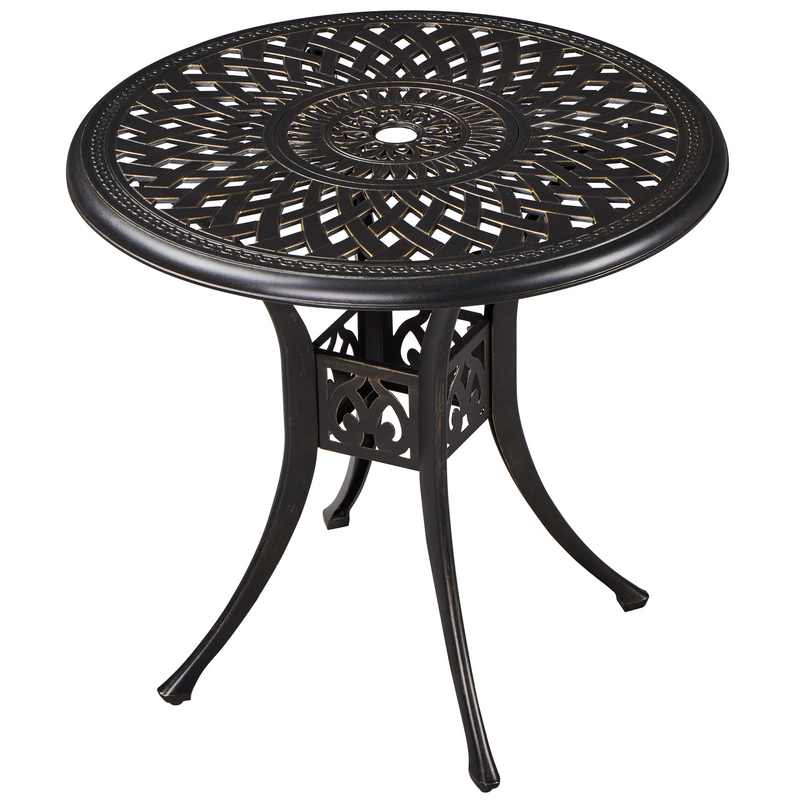 Yaheetech 31in Round Cast Aluminum Patio Bistro Table