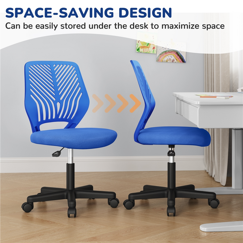 Yaheetech Adjustable Office Chair Armless Desk