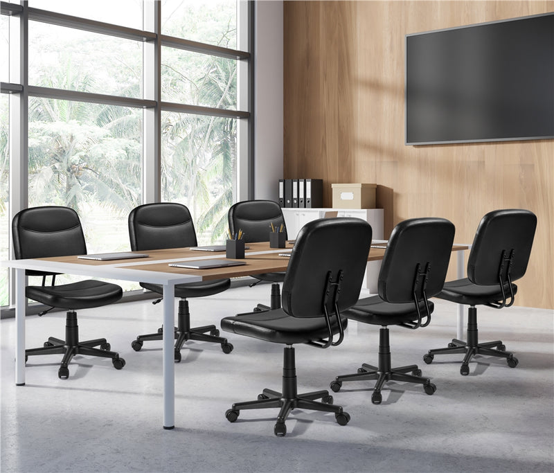 Yaheetech Armless Mid-Back Office Chair