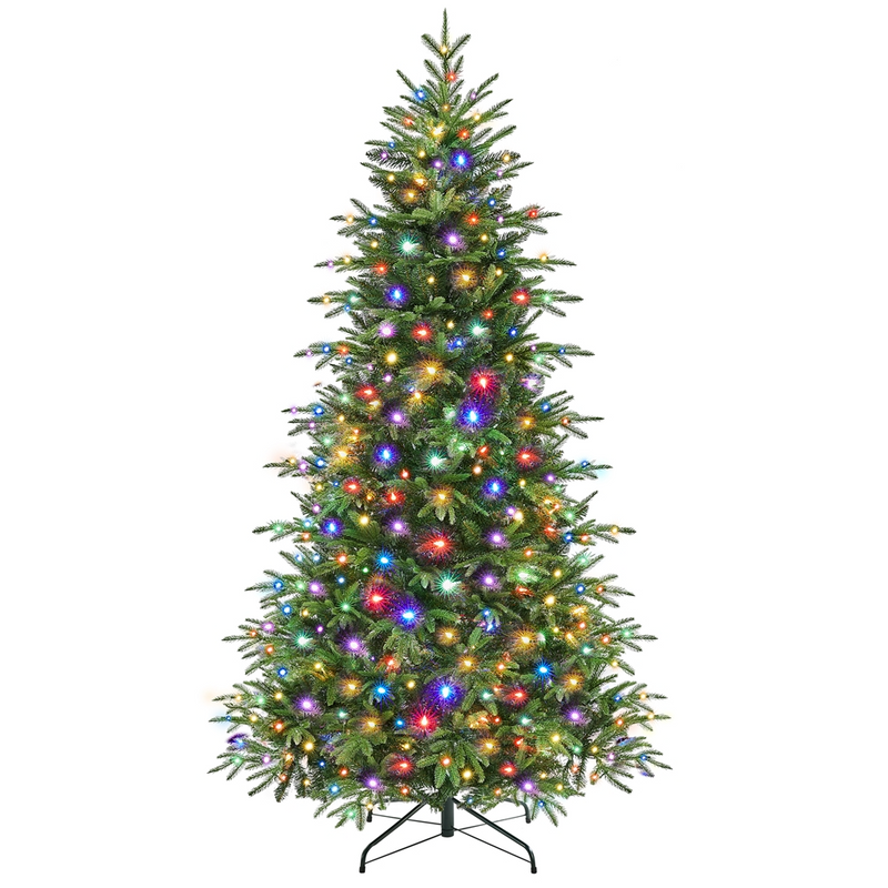 Yaheetech 6/7.5FT Pre-lit Artificial Christmas Tree