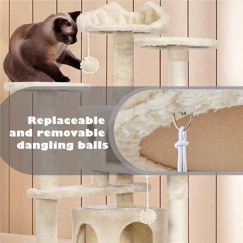 Yaheetech 54″ Tall Cat Tree