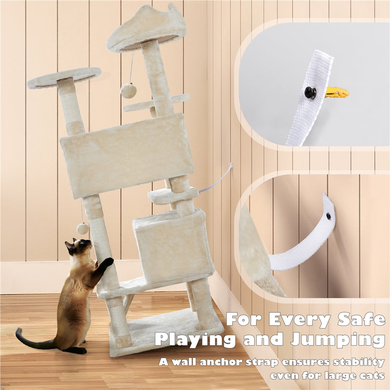 Yaheetech 54″ Tall Cat Tree