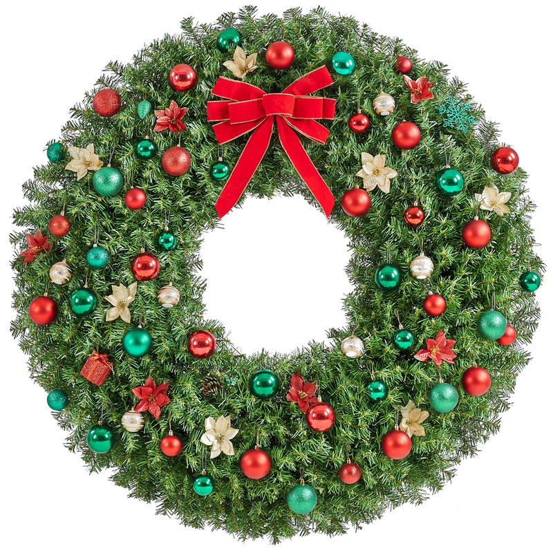 Yaheetech 60in  Pre-lit Artificial Christmas Wreath