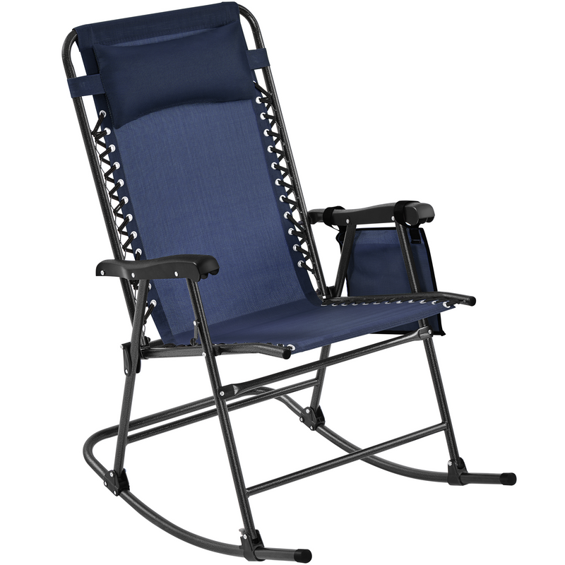 Yaheetech 26in Rocking Chair Outdoor Zero Gravity Folding Chairs