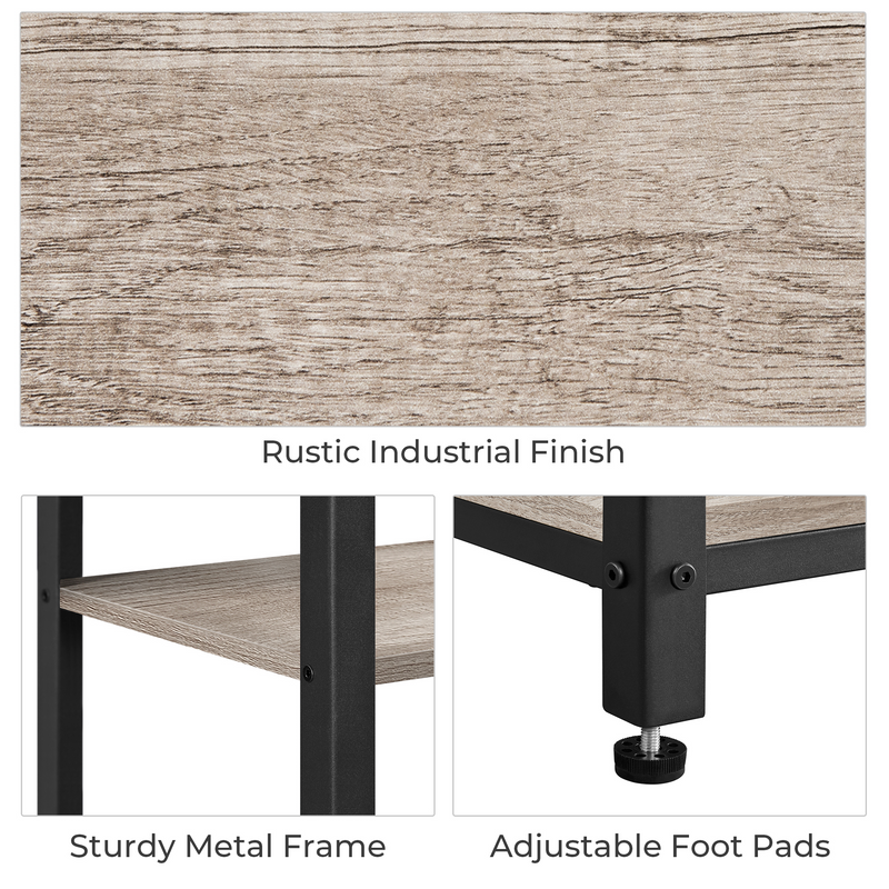 Yaheetech 29.5″ Height Rustic Industrial Side Table