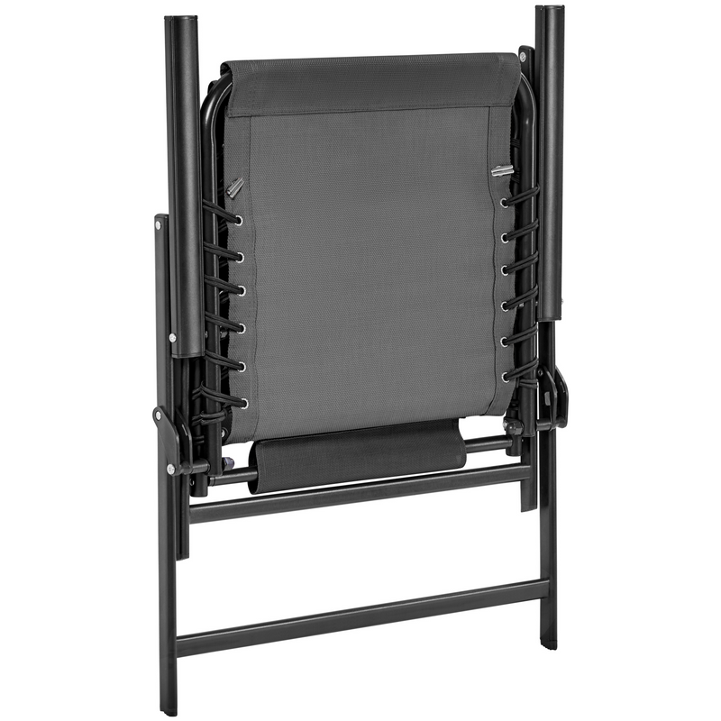 Yaheetech Set of 2 Outdoor Texteline Folding Dining Chairs