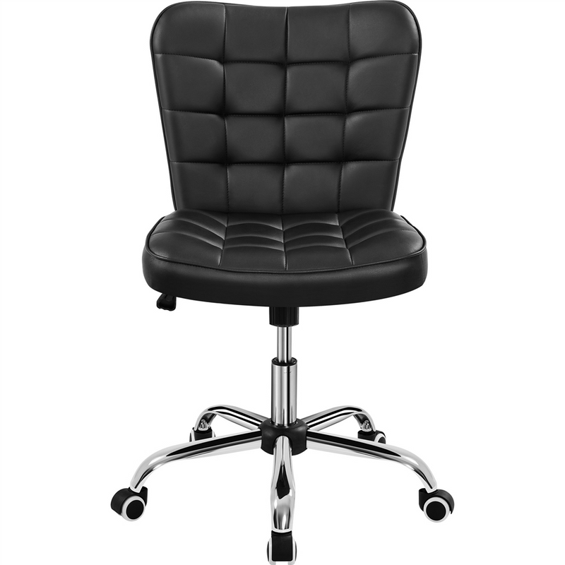 Yaheetech Modern Tufted Armless Desk Chair