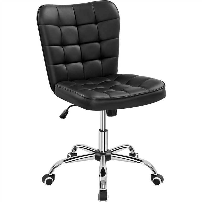 Yaheetech Modern Tufted Armless Desk Chair