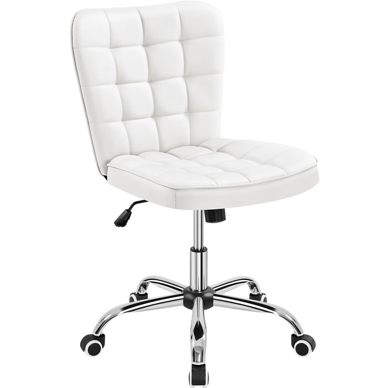 Yaheetech Modern Tufted Armless Desk Chair
