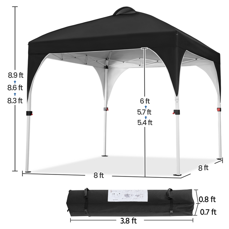 Yaheetech 8x8 Pop Up Canopy Tent with Vent