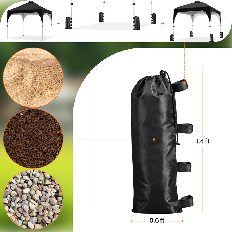 Yaheetech 8x8 Pop Up Canopy Tent with Vent