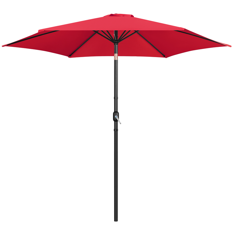 Yaheetech Outdoor Table Umbrella with Push Button Tilt and Crank