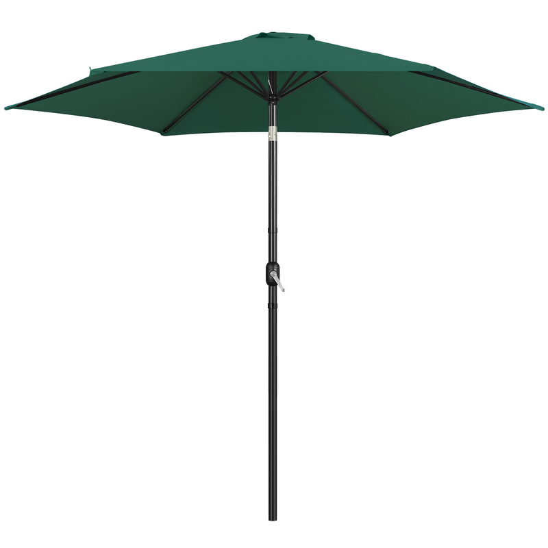 Yaheetech Outdoor Table Umbrella with Push Button Tilt and Crank