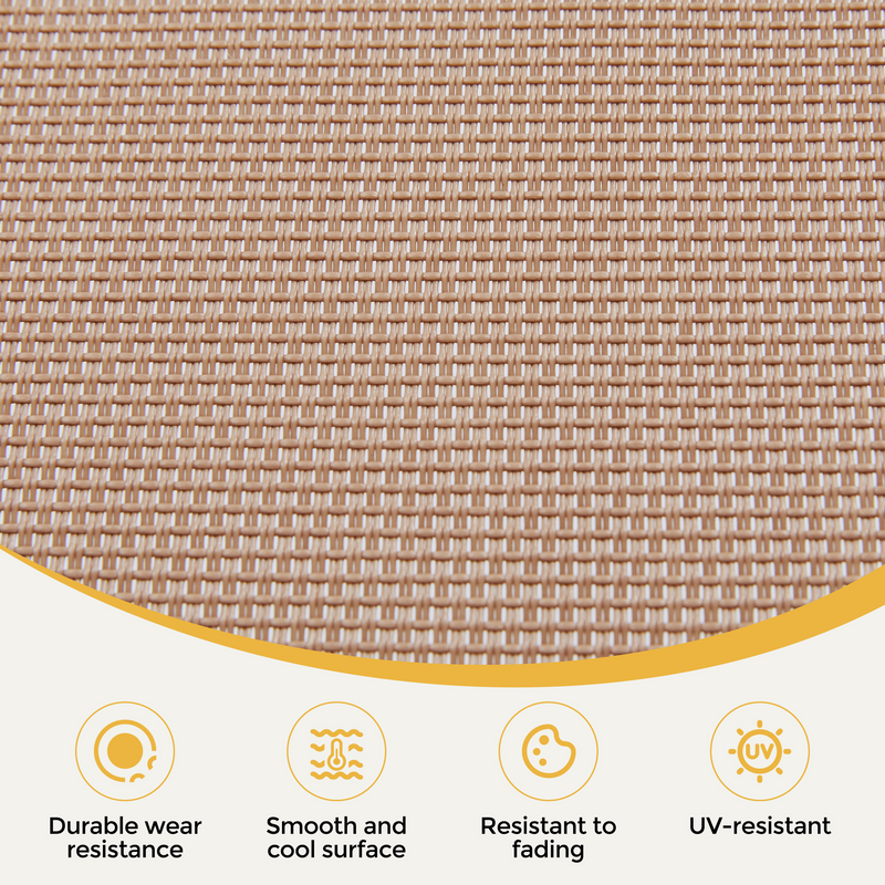 Yaheetech Removable Cushion with Face Hole Outdoor Folding Tanning Chair