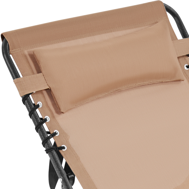 Yaheetech Adjustable Outdoor Folding Tanning Chair