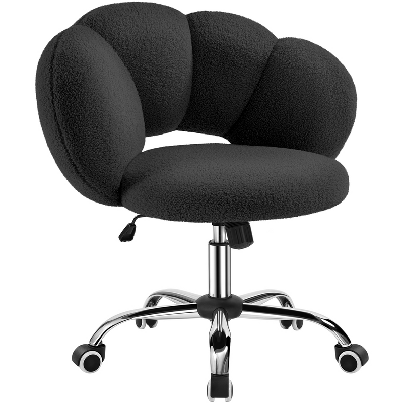 Yaheetech Boucle Upholstered Desk Chair