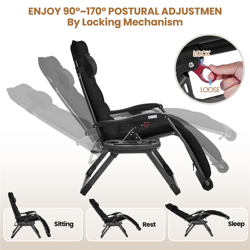 Yaheetech 29in Zero Gravity Recliner