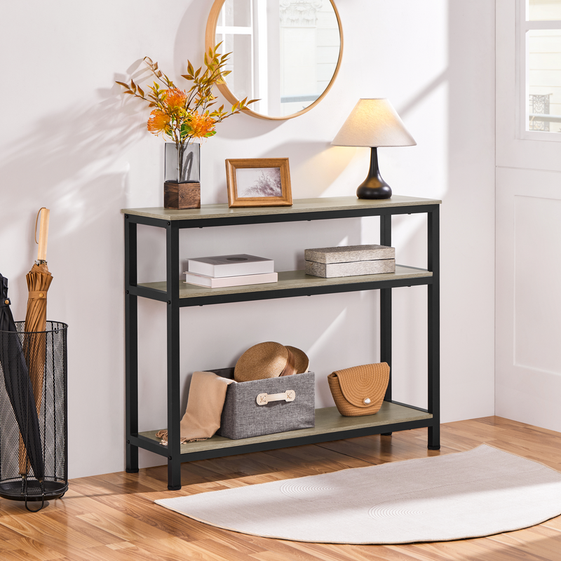 Yaheetech 3-Layer Vintage Console Table