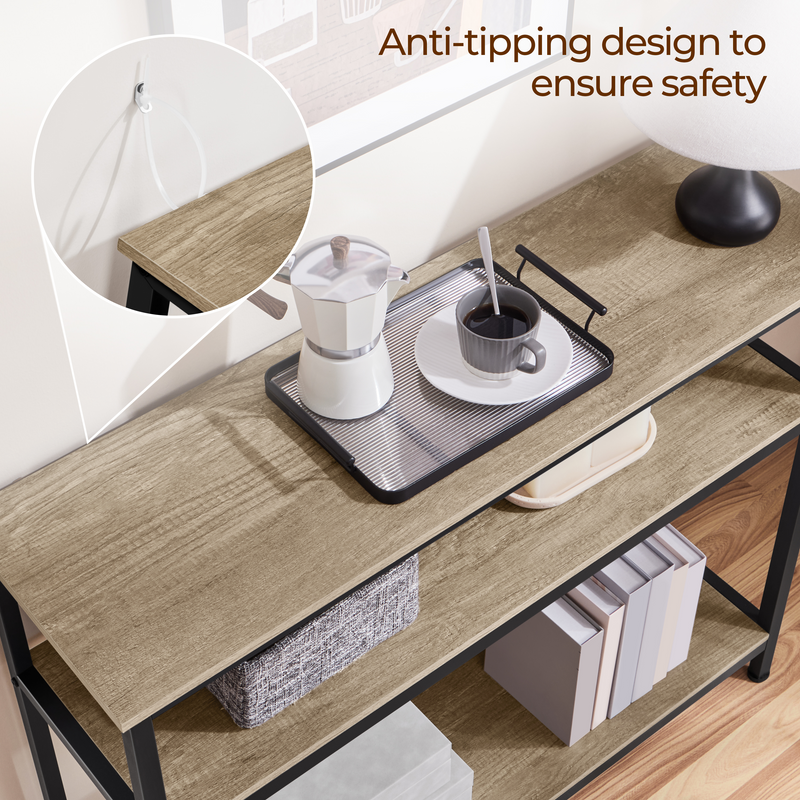 Yaheetech 3-Layer Vintage Console Table