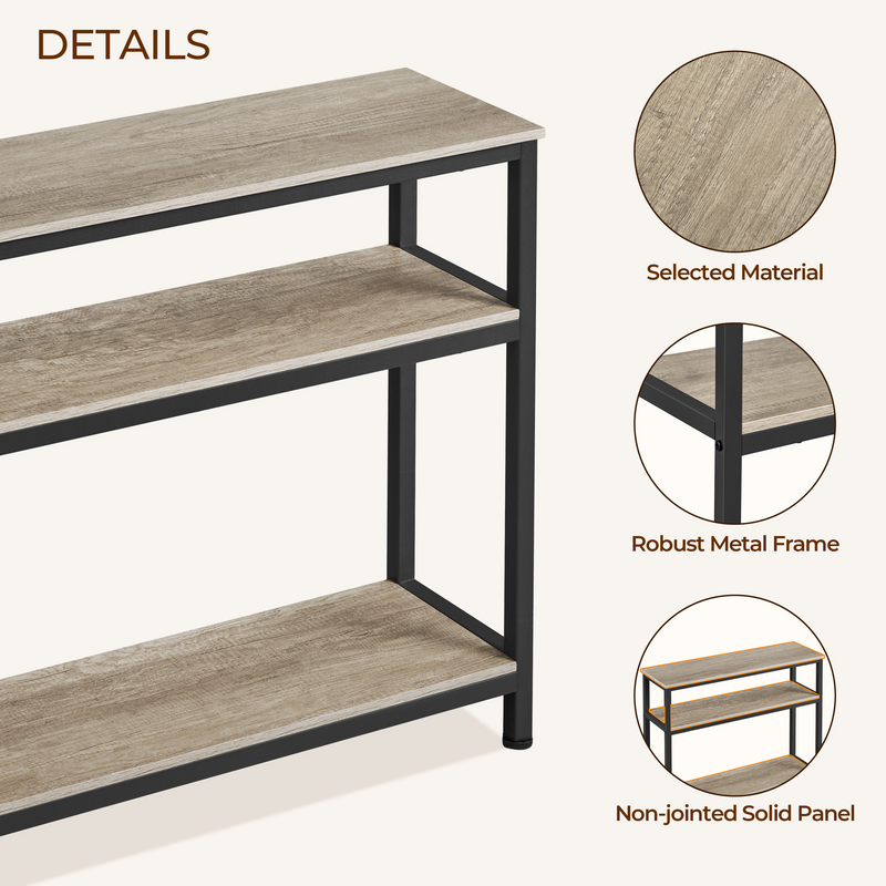 Yaheetech 3-Layer Vintage Console Table