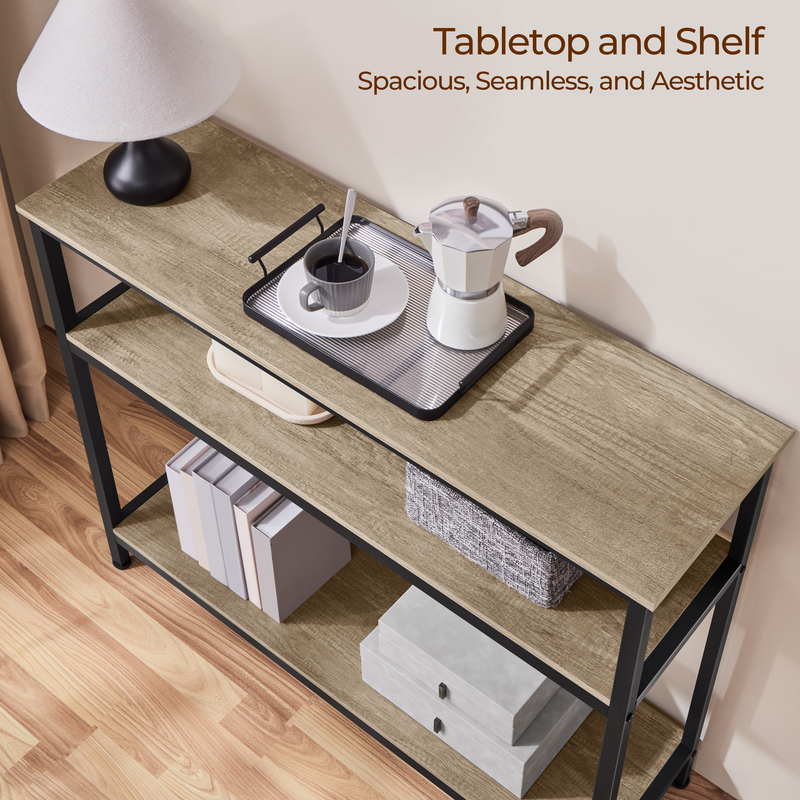 Yaheetech 3-Layer Vintage Console Table