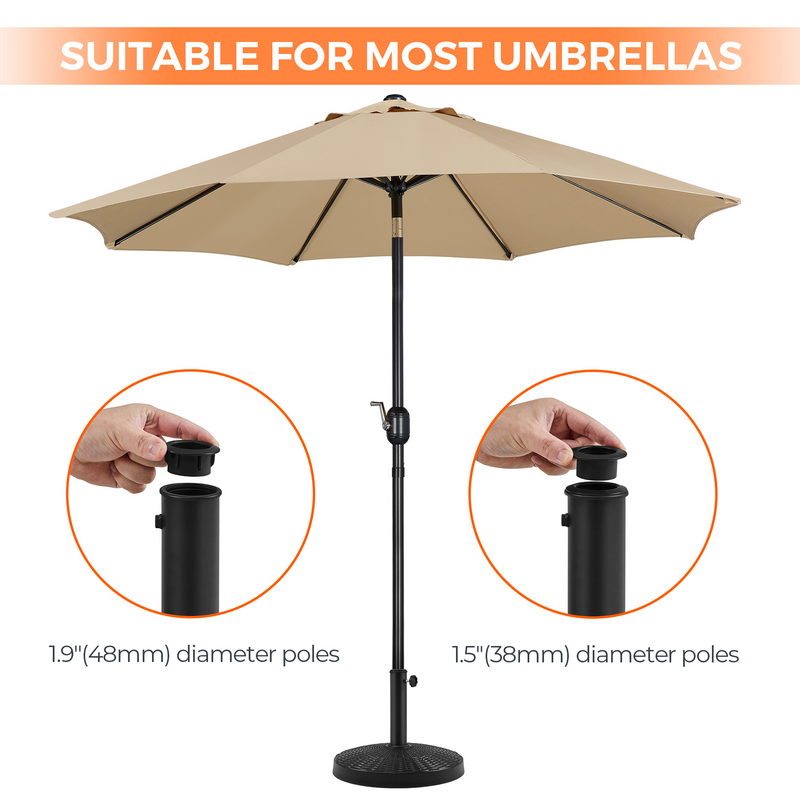 Yaheetech 31lb 18’’ Outdoor Patio Heavy Duty Market Umbrella Base