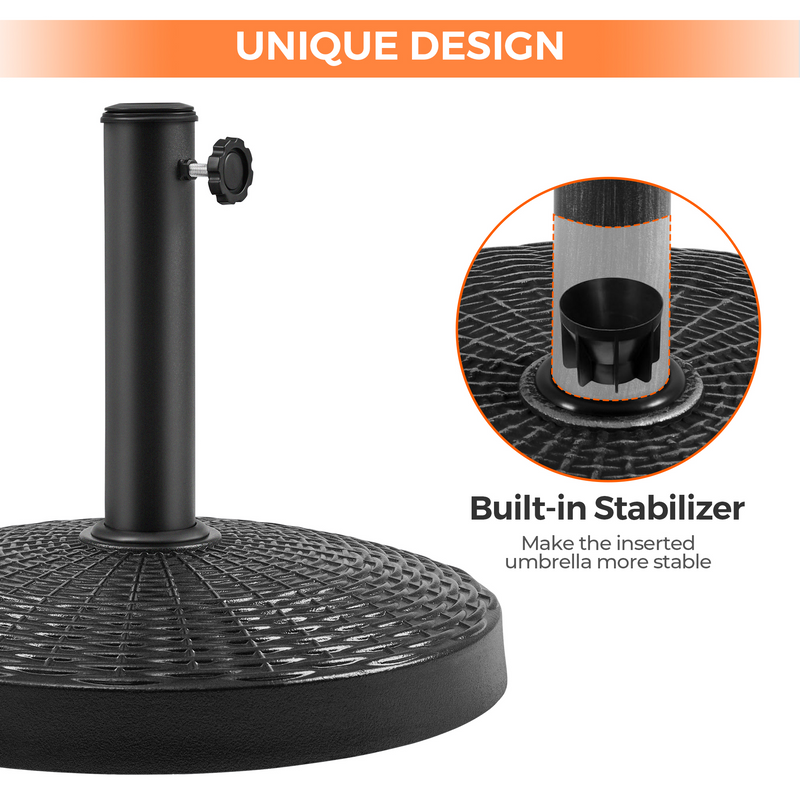 Yaheetech 31lb 18’’ Outdoor Patio Heavy Duty Market Umbrella Base