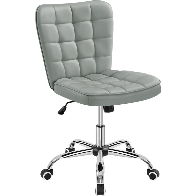Yaheetech Modern Tufted Armless Desk Chair