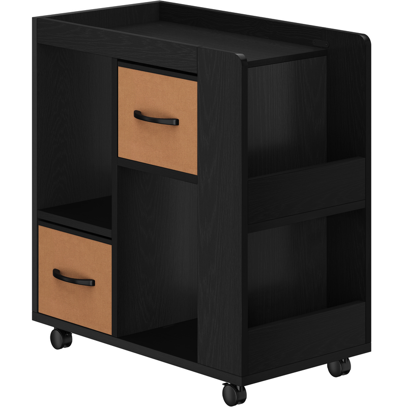 Yaheetech Modern Side Table with Wheels