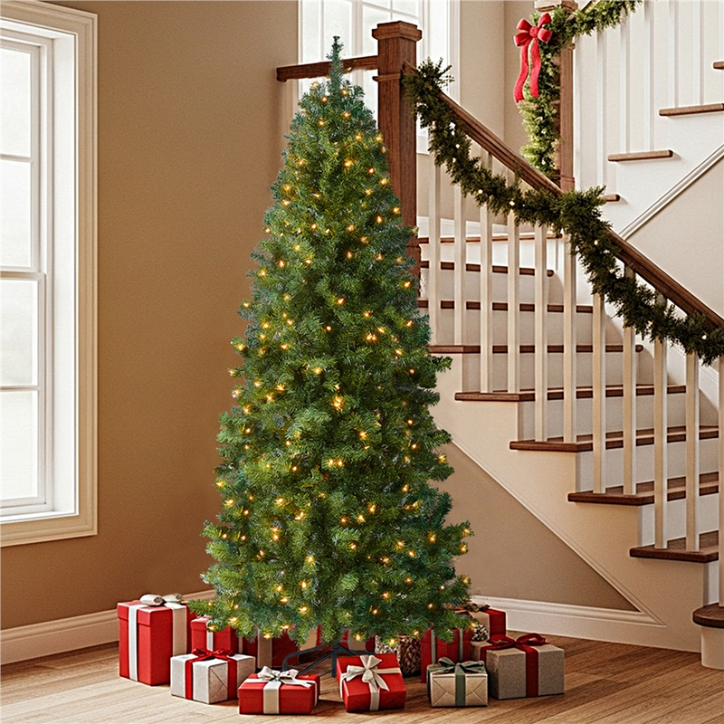 Yaheetech 6FT Pre-lit Pencil Artificial Christmas Tree