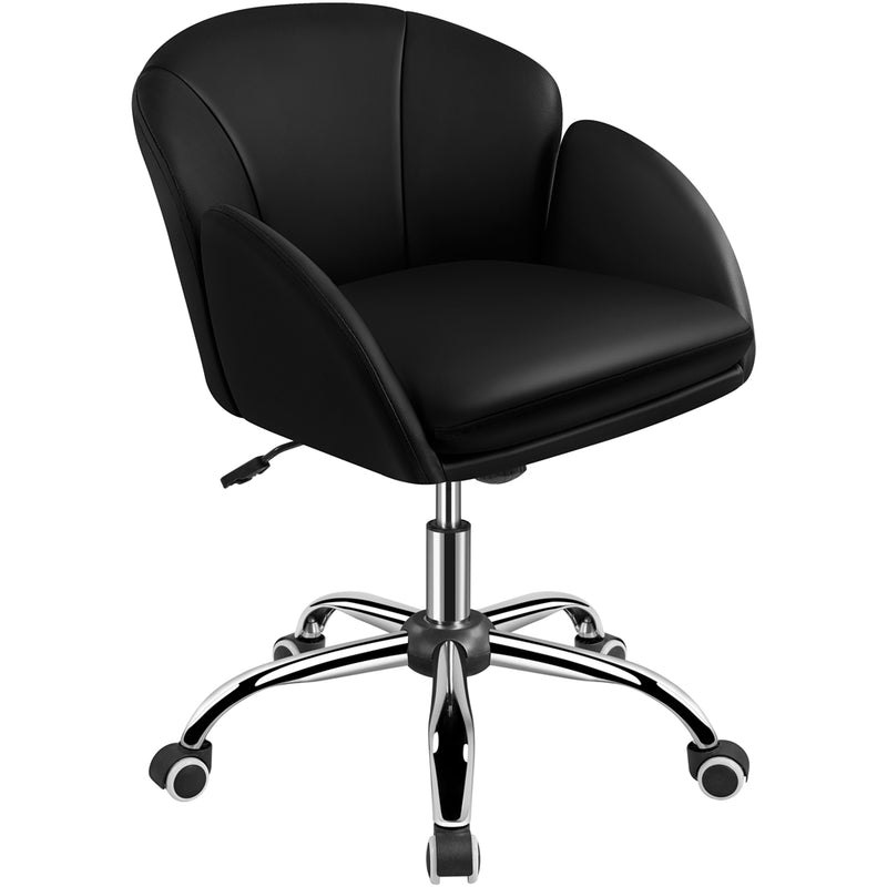 Yaheetech Faux Leather Flower-Shaped Accent Office Chair