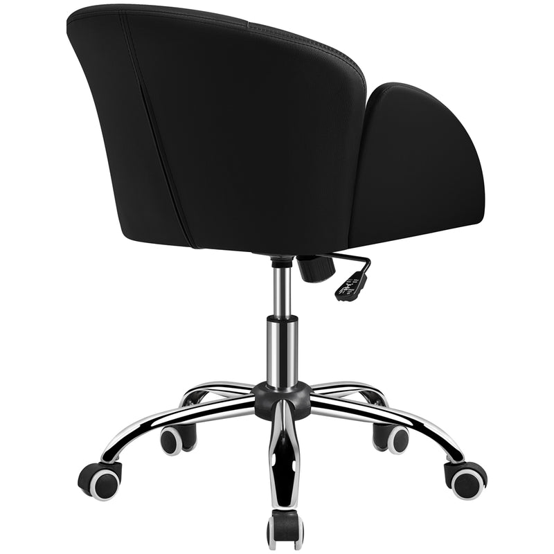 Yaheetech Faux Leather Flower-Shaped Accent Office Chair