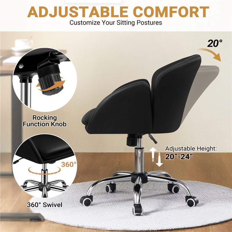Yaheetech Petal Design Desk Chair