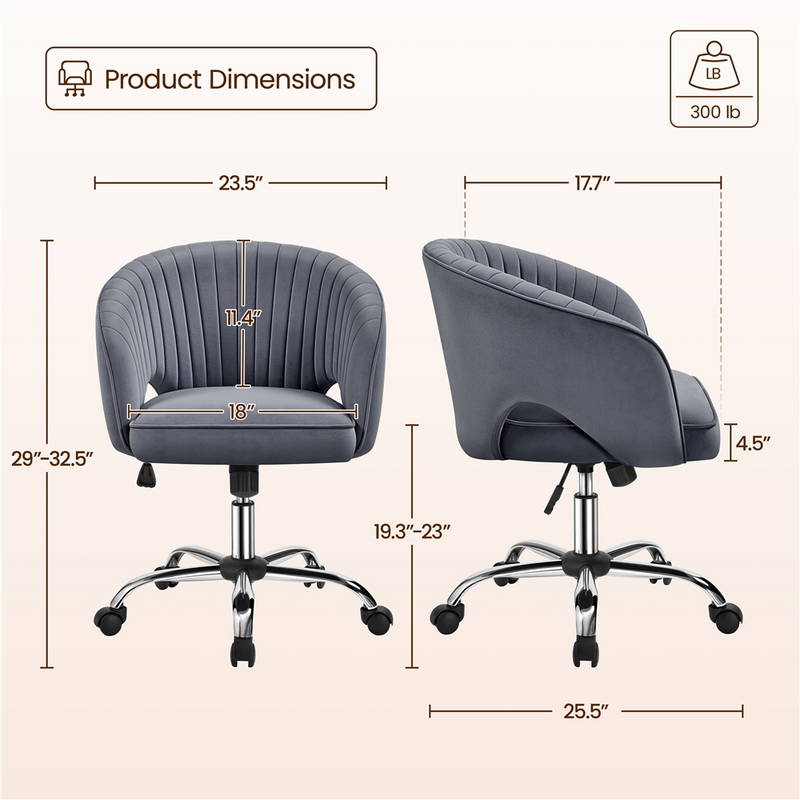 Yaheetech Adjustable Home Office Chair
